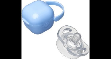 LuxeBass Baby en Kind Speen| Fopspeen met Opbergbox | Lichtblauw