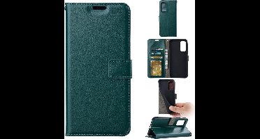 LuxeBass Boekhoesje geschikt voor iPhone 13 Pro - Groen - telefoonhoes - gsm hoes - telefoonhoesjes