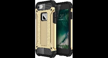 LuxeBass Hoesje geschikt voor Apple iPhone 7/8 Plus - Goud - Armor case