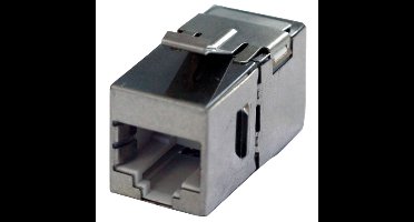 BACHMANN Keystone CAT6a STP koppeling RJ45 afgeschermd, zilver