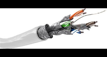 Goobay CAT 6 network cable, S/FTP (PiMF), white 100 m
