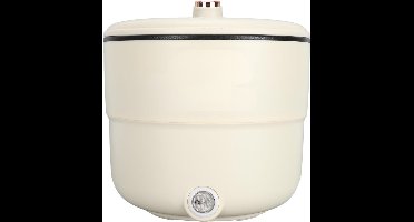 Core® Rijstkoker Klein - Rijstkoker - Elektrische Rijstkoker - 2.2L - Warmhoudfunctie - Beige - 18cm x 18cm x 17cm