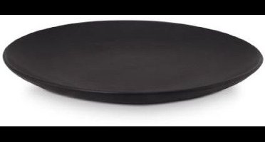 vtwonen Bord - Mat zwart - Porselein - Ø 30cm