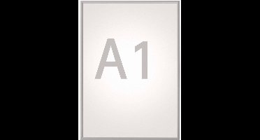 MAULstandard Klapbare wissellijst - A1 - zilver - aluminium - 1 stuk - 1.2 x 62.5 x 87 cm - MAUL