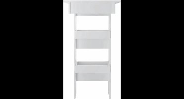 Wandbar – Klaptafel – Bartafel – Muurbureau – Wandkast – Hoogglans Wit – Ruimtebesparend En Inclusief Opbergruimte – Stevige Houten Constructie