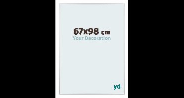 Your Decoration - Fotolijst 67x98 cm - Aluminium - Zilver Hoogglans - Kent