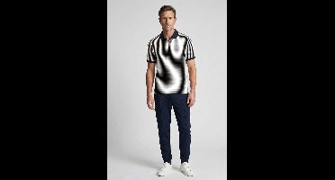 Baileys Dark Blue Standaard korte mouw Regular Fit Streep Polo 615203 69