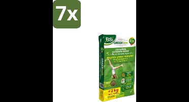 BSI – Organisch-Minerale Gazonmeststof – Indirecte Mosbestrijding – 10 kg (100 m²) - Bulkverpakking - 7 stuks