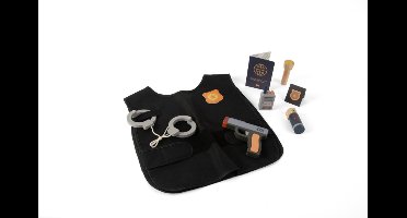 Dantoy houten politieset speelgoed 8-delig voor kinderen.