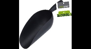 Pro Garden Moestuinschep - kunststof - donker grijs - handschep - schepje - 33 cm
