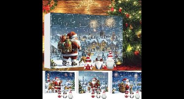 Advent Kalender - Kabouter Poppen Aftelkalender - Kerst Pluche Kalender Doos - 24 Dagen Van Plezier Verzamelbare Pluche Figuren - Kerst Kabouter Advent - Kinderkerstcadeau - Speelgoed - Speelset - Set D
