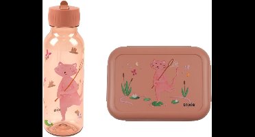 Bundel Trixie Back to School set - Lunchbox/Drinkfles 500ml - Pathfinder Mrs. Cat