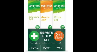 WELEDA Eerste Hulp Kit – 2+1 Verpakking – Natuurlijke Zelfzorg voor Huid, Spieren en Insectenbeten – Calendula Zalf, Arnica Zalf & Urtica Gel - 100% Natuurlijke Ingrediënten