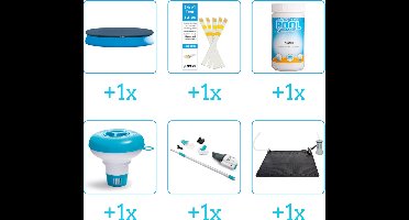 Zwembad Accessoirepakket voor Intex Easy Set Zwembad - 457x84 cm - Rond - Opblaasbaar - Met filterpomp - Intex - 28158GN - 6-delig