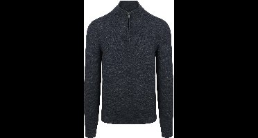 Suitable Pine Knit Half Zip Trui Donkerblauw (navy) - Maat L - Heren - Quarter zip - Schipperstrui met rits - Volwassen mannen