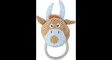 FLAMINGO - SPEELGOED KROPS KOE MET TOUW BRUIN 17x14,5x30CM