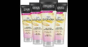 John Frieda Sheer Blonde Go Blonder Conditioner - 4 x 250 ml - Voordeelverpakking