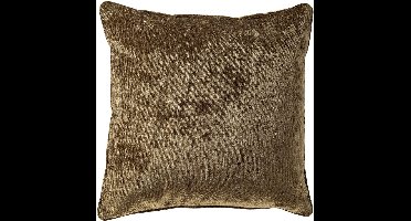 Dutch Decor LEWY - sierkussen 60x60 cm - glansvelours - groot formaat - Military Olive - groen - Inclusief binnenkussen - Luxe kussens voor woonkamer & bank