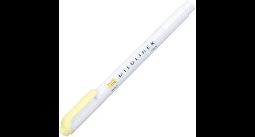 Zebra Mildliner Fluor Yellow – Creative marker – Twinmarker – Tekstmarker – Brede + fijne punt – Geel