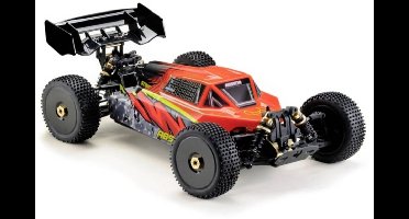 Absima STOKE V2 Oranje, Zwart Brushless 1:8 RC auto Elektro Buggy 4WD RTR 2,4 GHz