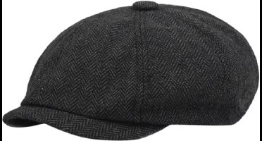 New Age Devi - Flat cap - De veelzijdige heren pet - Zwart - One size - Flatcap