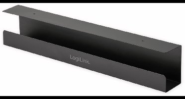 LogiLink KAB0070 kabelbeheersysteem Bureau Kabelgoot Zwart 1 stuk(s)