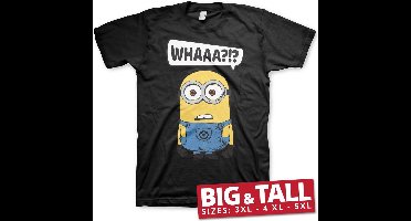 Minions Whaaa?!? Big & Tall T-Shirt Black-5XL