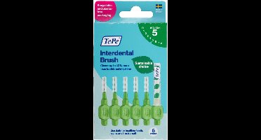 TePe Interdentale Ragers Original 0,8 mm Groen - 3 x 6 stuks - Voordeelverpakking
