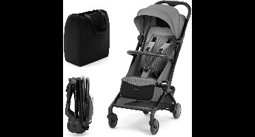 Kinderkraft PILOT2 Buggy - Tot 22 kg - Lichtgewicht Reisbuggy - UPF50+ Waterdichte Kap - Verstelbare Rugleuning - Grijs