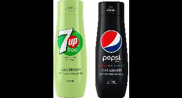 SodaStream Serie - 7Up FREE en Pepsi Max Concentraten Set - Suikervrij - Huisgemaakte Dranken