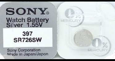 Sony 397, SR726SW knoopcel horlogebatterij