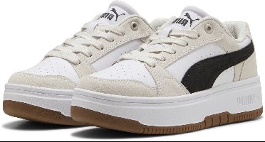PUMA Rebound Femme Low SD Dames Sneakers - PUMA White-PUMA Black-Frosted Ivory
