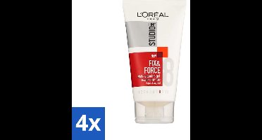 L'Oréal Paris - Studio Line Essentials - Fix & Force - Gel - Super Strong - 150 ml - Voordeelverpakking - 4 stuks