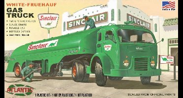 Atlantis Modelbouwpakket Militaire voertuigen - H1402 White-Fruehauf Gas Truck Sinclair US Army Plastic - 1:48 - Modelbouw