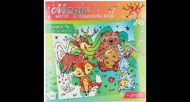 Magische Waterverfkleurblok Bosdieren