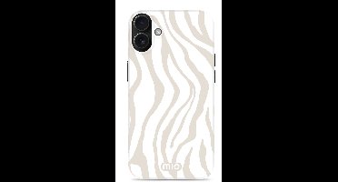 MIO by Mobilize Hoesje | Geschikt voor Apple iPhone 16 | Compatibel met MagSafe / Qi2 | Hard Shell Back Cover | Sandy Zebra
