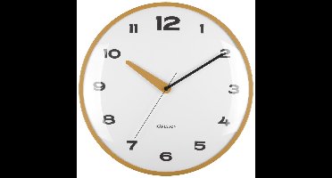 Karlsson Wandklok Brisk Dome - Okergeel - Ø40cm - Wandklok Scandinavisch