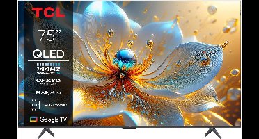 TCL 75T8C - 75 inch - 4K QLED - 144Hz - 2025 - Smart TV