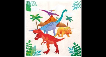Napkins dino | 6 stuks