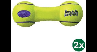 Kong airdog dumbel tennisbal geel 2x 23,5x9x9 cm