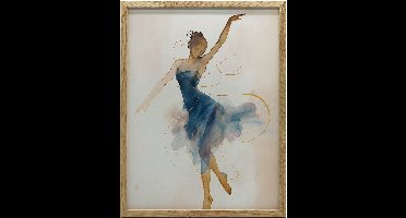 Gouden Frame Wandposter Ballet Magic 40X50 Cm Papier 230 Gsm