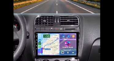 Autoradio 4/64GB met Carplay en Android Auto | Geschikt voor Vw Volkswagen Polo 5 2009-2020 | radio met navigatie | 2009 2010 2011 2012 2013 2014 2015 2016 2017 2018 2019 2020 | AW 6C 6R GTI GTD BMT mat zwart