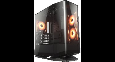 COUGAR Gaming FV270 RGB gebogen gehard glazen midi-tower pc-behuizing - Zwart