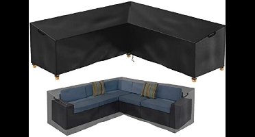 Beschermhoes Tuinmeubelen - Tuinsethoes - Waterdicht - 620D - Zwart