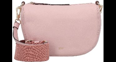 abro Leren Schoudertas Leather Dalia Crossbodybag Mina Rosa Roze