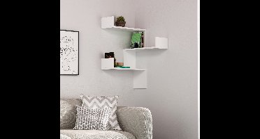 Asir - Wandplank - Wit - 60 x 60 x 90 cm