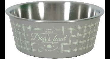 Voerbak Hond ZOLUX - Taupe, Anti-Slip Design - 750ml, RVS Binnenkant