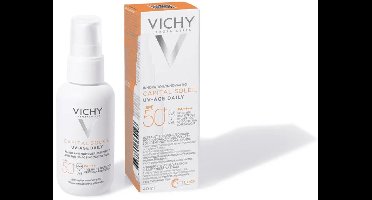 Vichy Capital Soleil UV-Age Daily SPF50+ Zonbescherming - 2 x 40 ml - Voordeelverpakking