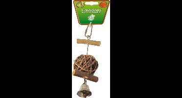 De Boon Stok Hout met Bal en Bel S - 16CM