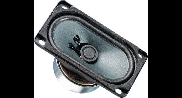 Visaton SC 5.9 - 8 Ohm 3.5 inch 9 cm Breedband-luidspreker 10 W 8 Ω Zwart Ovaal, Magnetisch afgeschermd